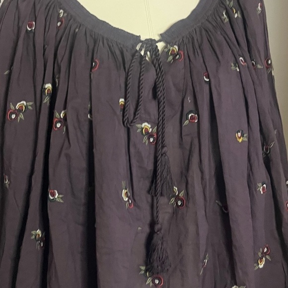 Boho embroidered pheasant blouse by Kyla Seo hand embroidered NWT - Picture 3 of 16